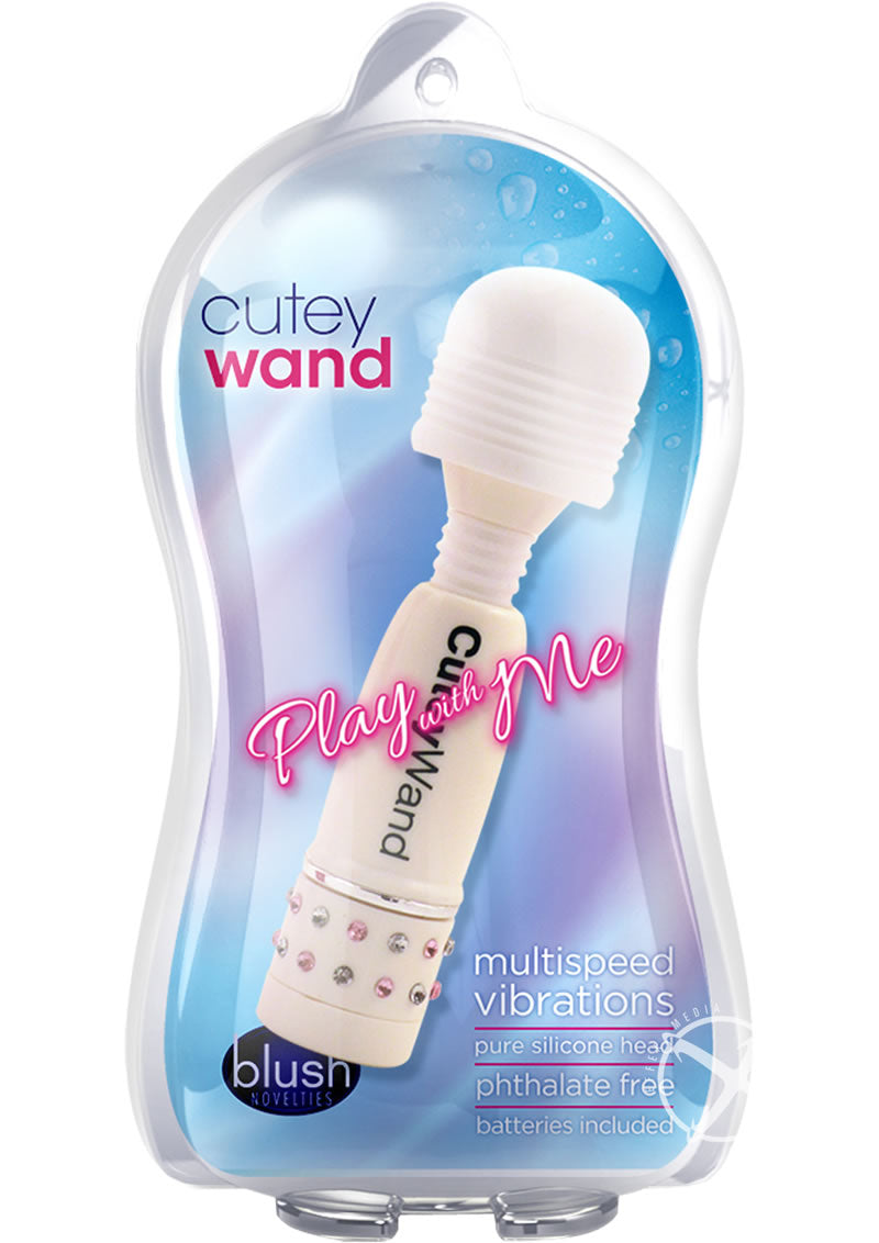 Play with Me Cutey Wand Massager - White