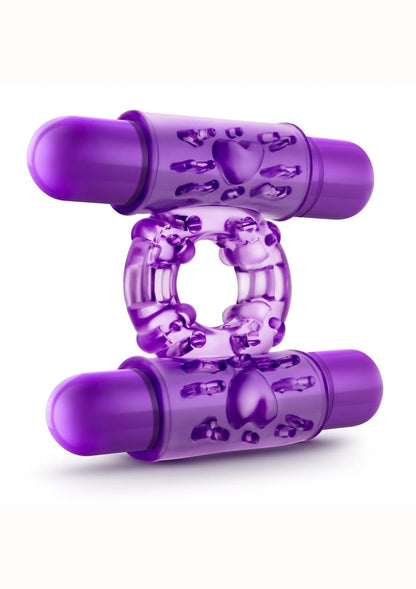 Play with Me Double Play Dual Vibrating Cock Ring