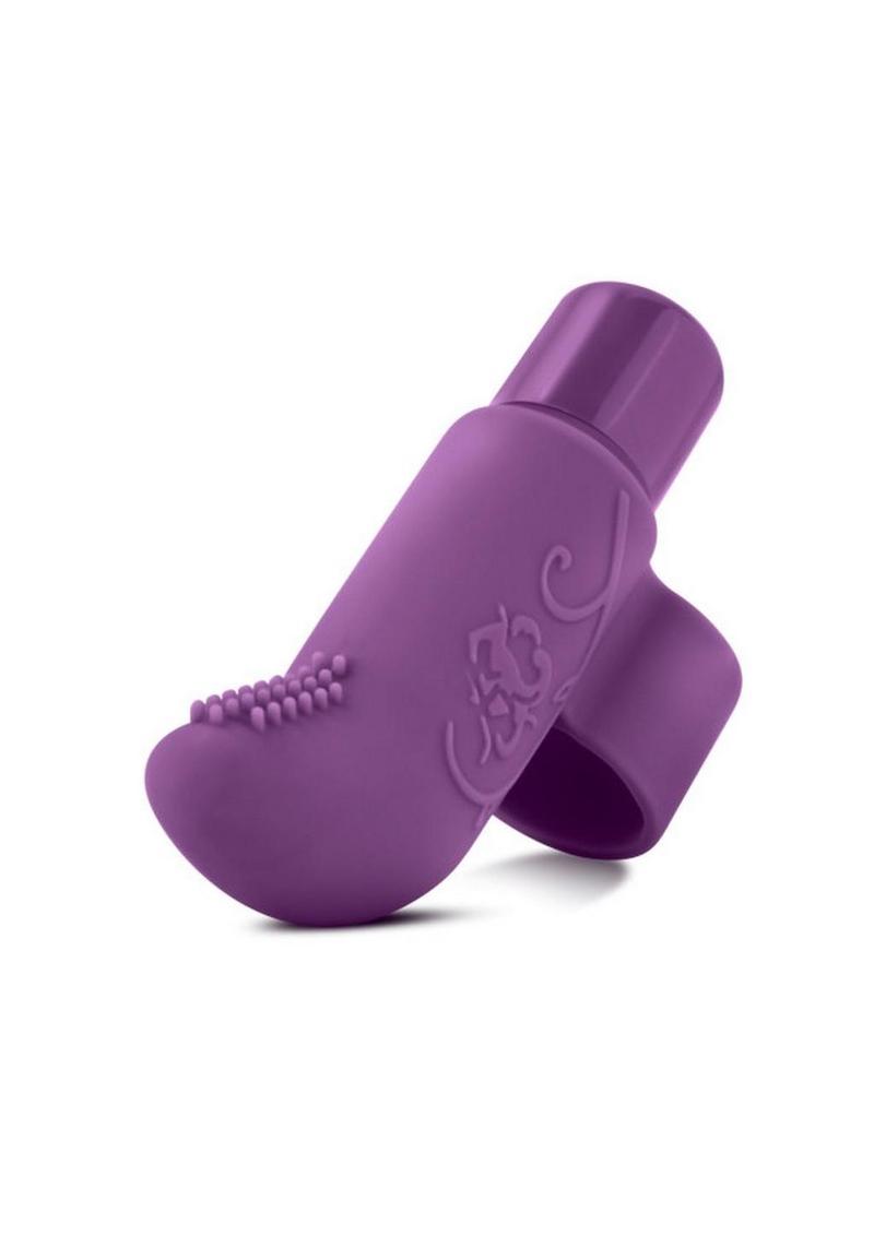 Play with Me Finger Vibe Silicone Vibrator - Purple