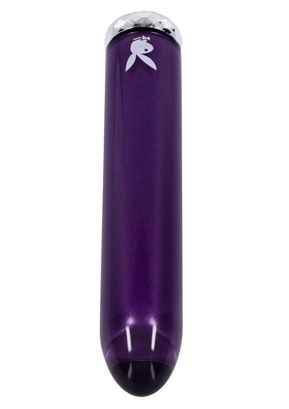 Playboy Amethyst Rechargeable Silicone Vibrator - Purple