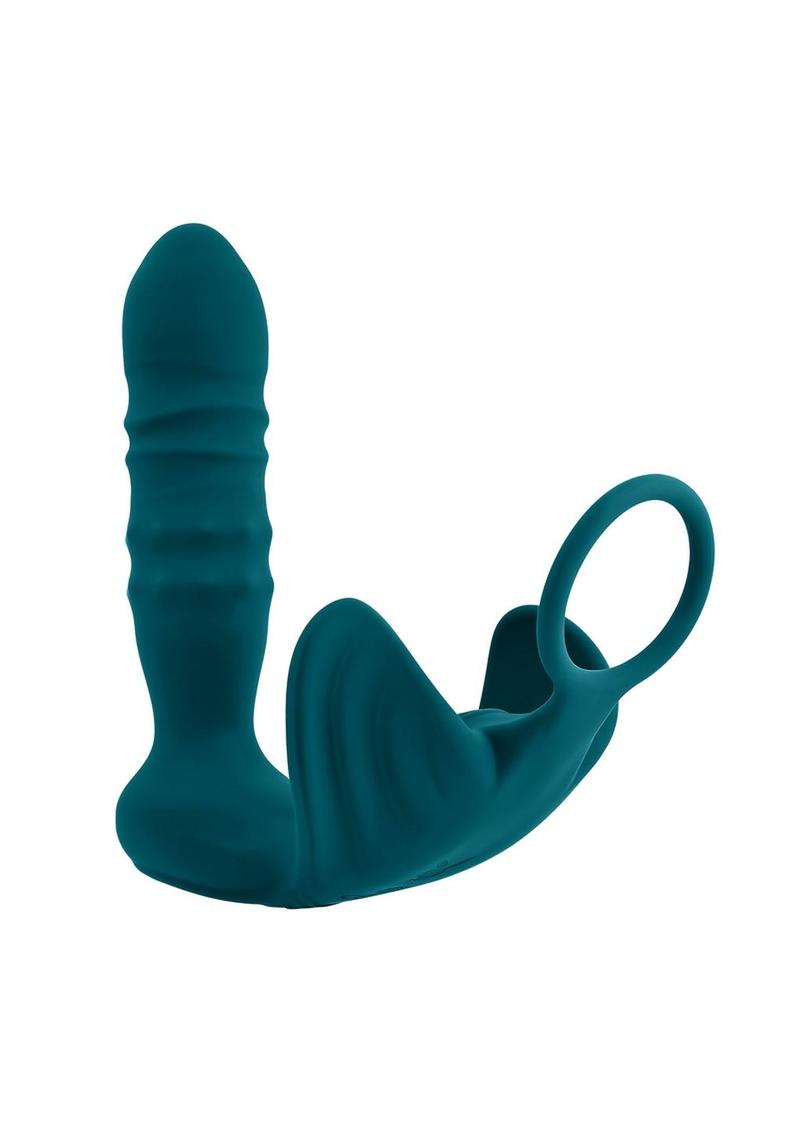 Playboy Bring It On Rechargeable Silicone Anal Plug with Cock Ring