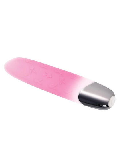 Playboy Bunnies On Parade Rechargeable Silicone Vibrator with Clitoral Stimulator