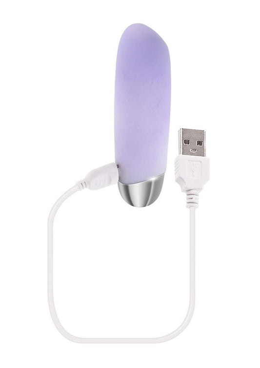 Playboy Bunny Bunch Rechargeable Silicone Bullet - Purple