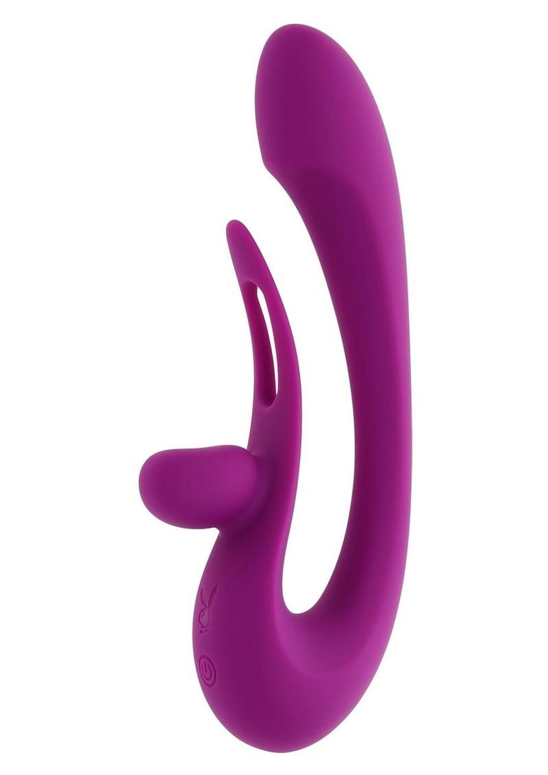 Playboy Cha Cha Slide Rechargeable Silicone Dual Vibrator