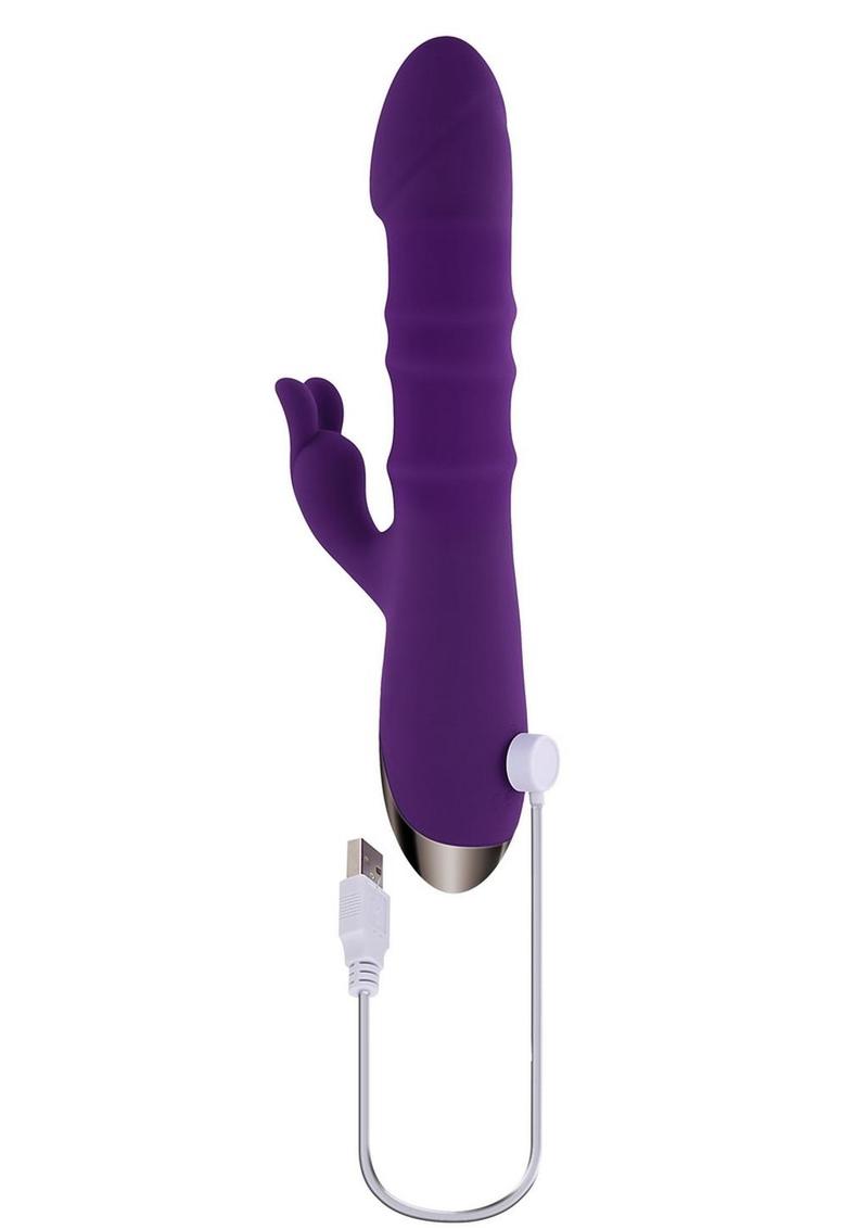 Playboy Hop to It Rechargeable Silicone Rabbit Vibrator