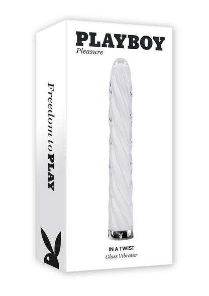 Playboy In A Twist Rechargeable Glass Vibrator