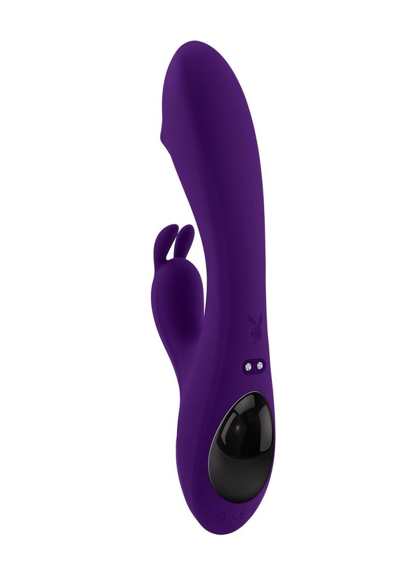 Playboy On Repeat Rechargeable Silicone Rabbit Vibrator