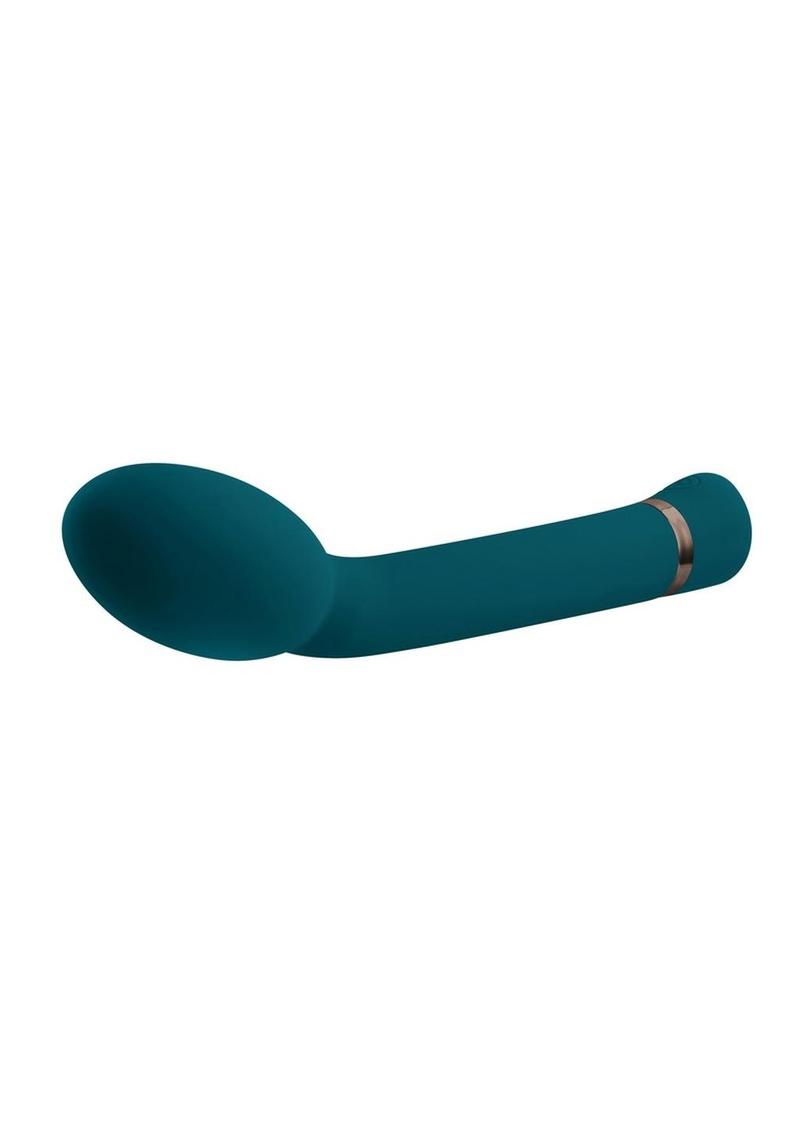 Playboy On The Spot Rechargeable Silicone G-Spot Vibrator - Teal