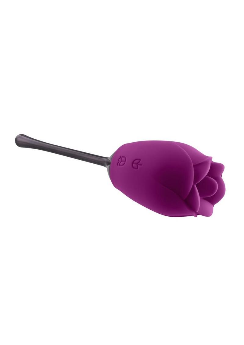 Playboy Petal Rechargeable Silicone Clitoral Stimulator - Purple