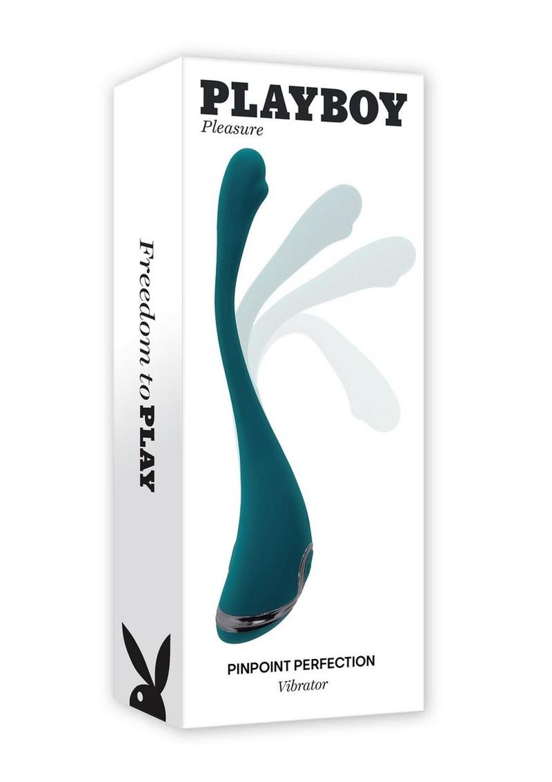 Playboy Pinpoint Perfection Rechargeable Silicone Vibrator - Green