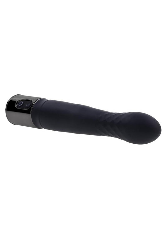 Playboy Pleasure Zone Rechargeable Silicone Light-Up Vibrator - Black