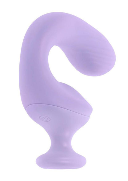 Playboy Rev Me Up Rechargeable Silicone Dual Vibrator with Clitoral Stimulator