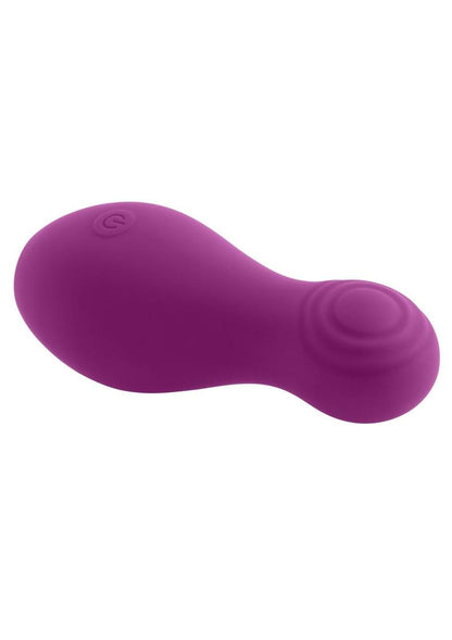 Playboy The Jet Set Tapping Rechargeable Silicone Clitoral Stimulator - Purple/White