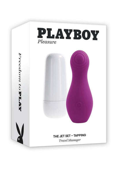 Playboy The Jet Set Tapping Rechargeable Silicone Clitoral Stimulator