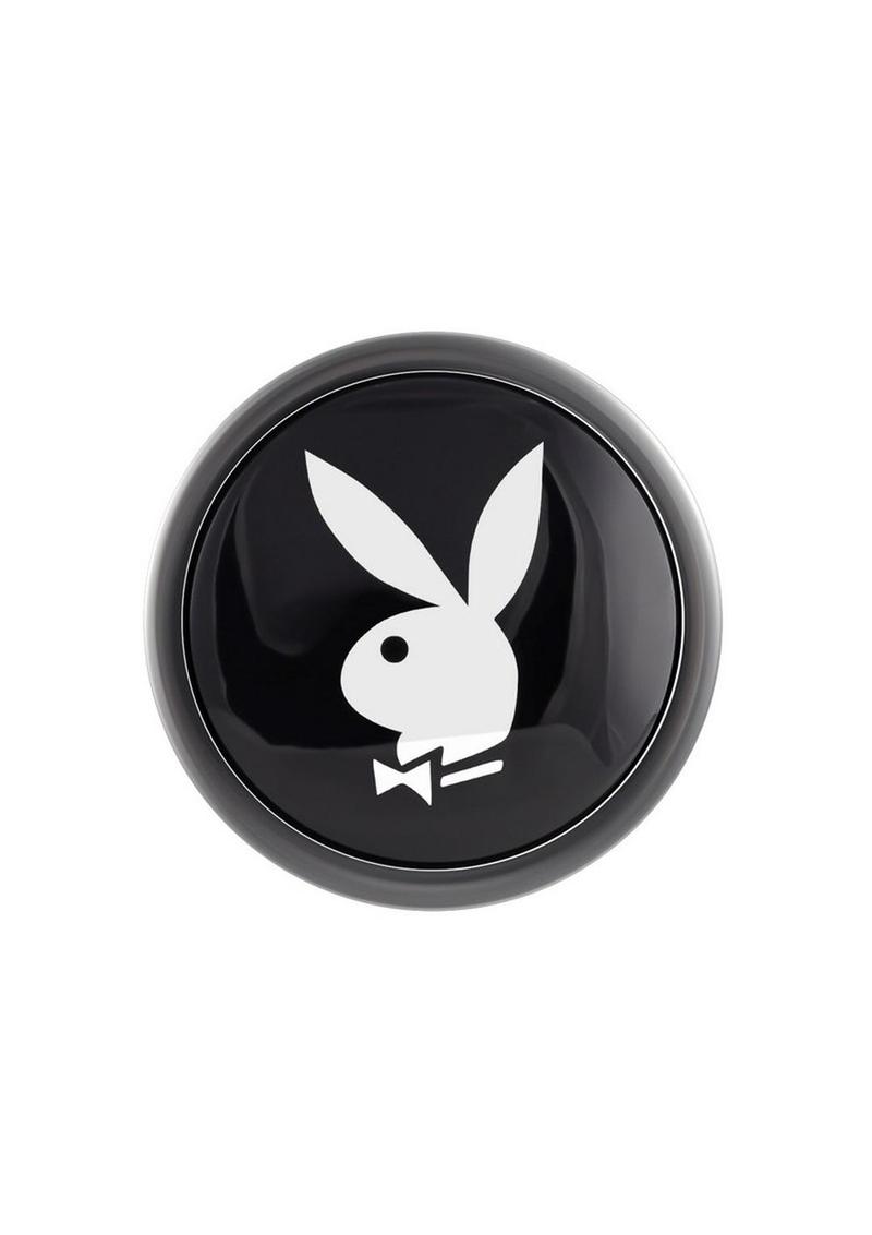 Playboy Tux Metal Anal Plug - Black/Metal - Small