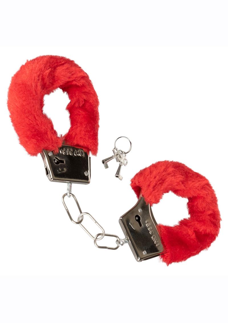 Playful Furry Cuffs - Red