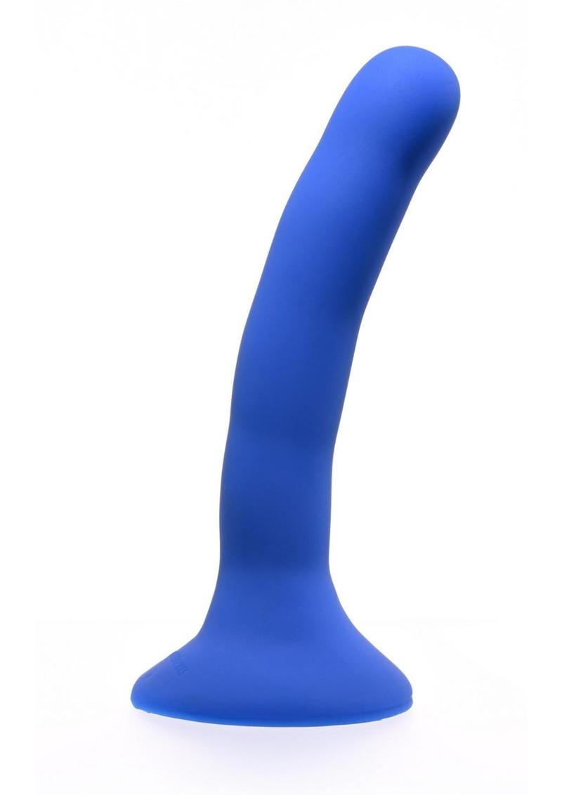 Please Silicone Dildo - Blue - 5.25in