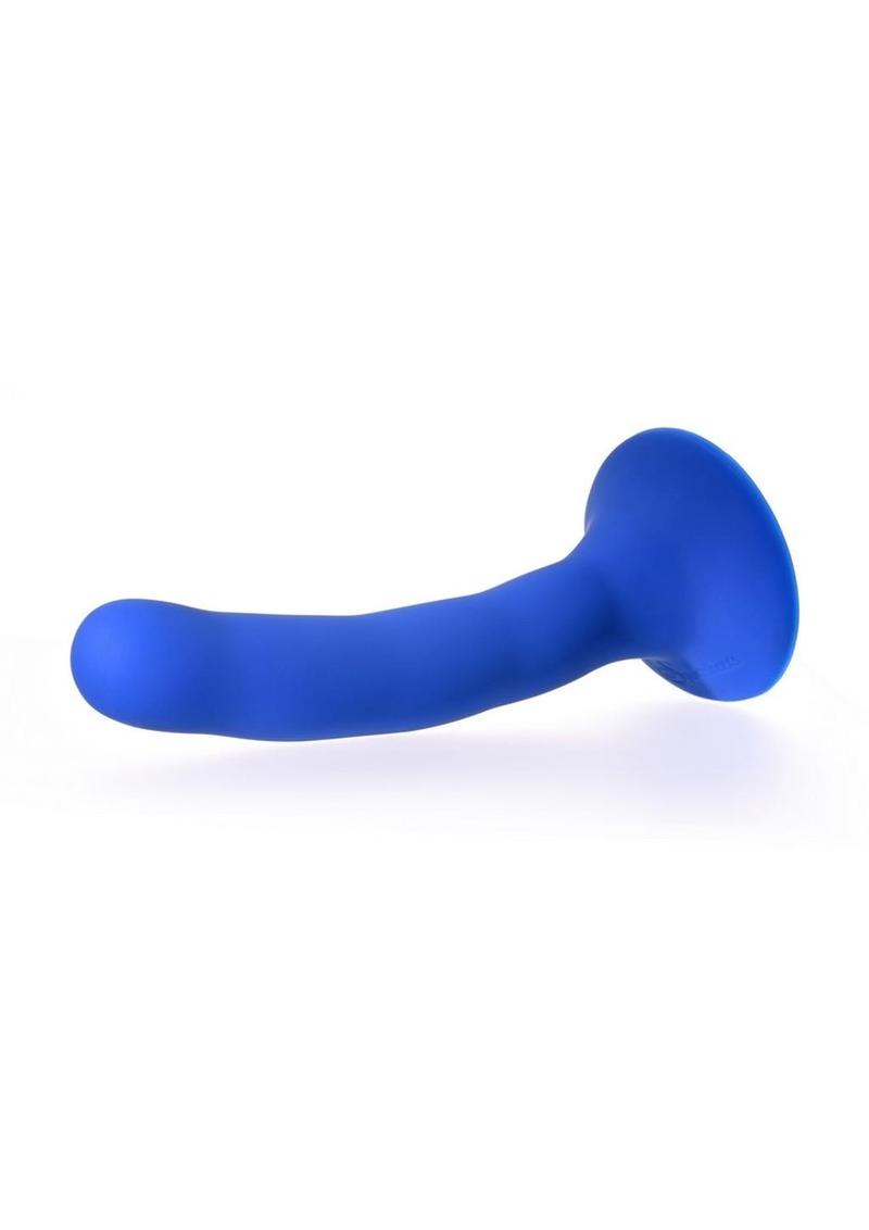 Please Silicone Dildo - Blue - 5.25in