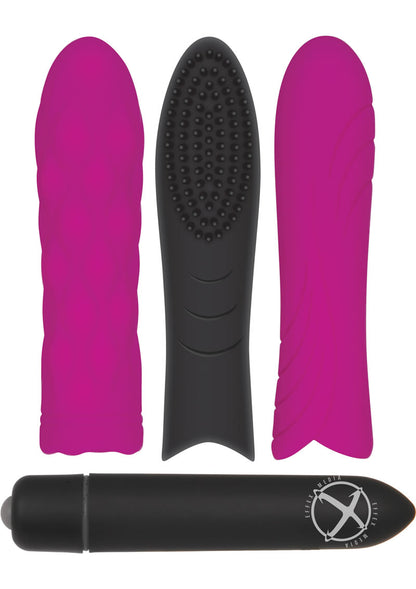 Pleasure Silicone Sleeve Trio with Bullet Kit