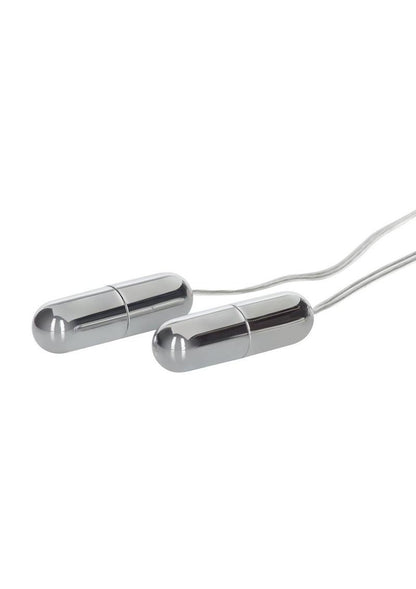 Pocket Exotics Impulse Slim Twin Bullets - Silver