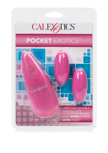 Pocket Exotics Vibrating Double Pink Passion Bullets