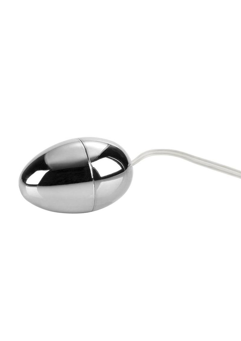 Pocket Exotics Vibrating Silver Egg - Silver