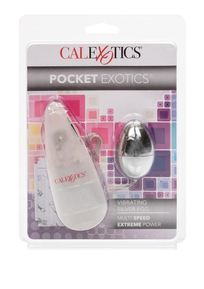 Pocket Exotics Vibrating Silver Egg