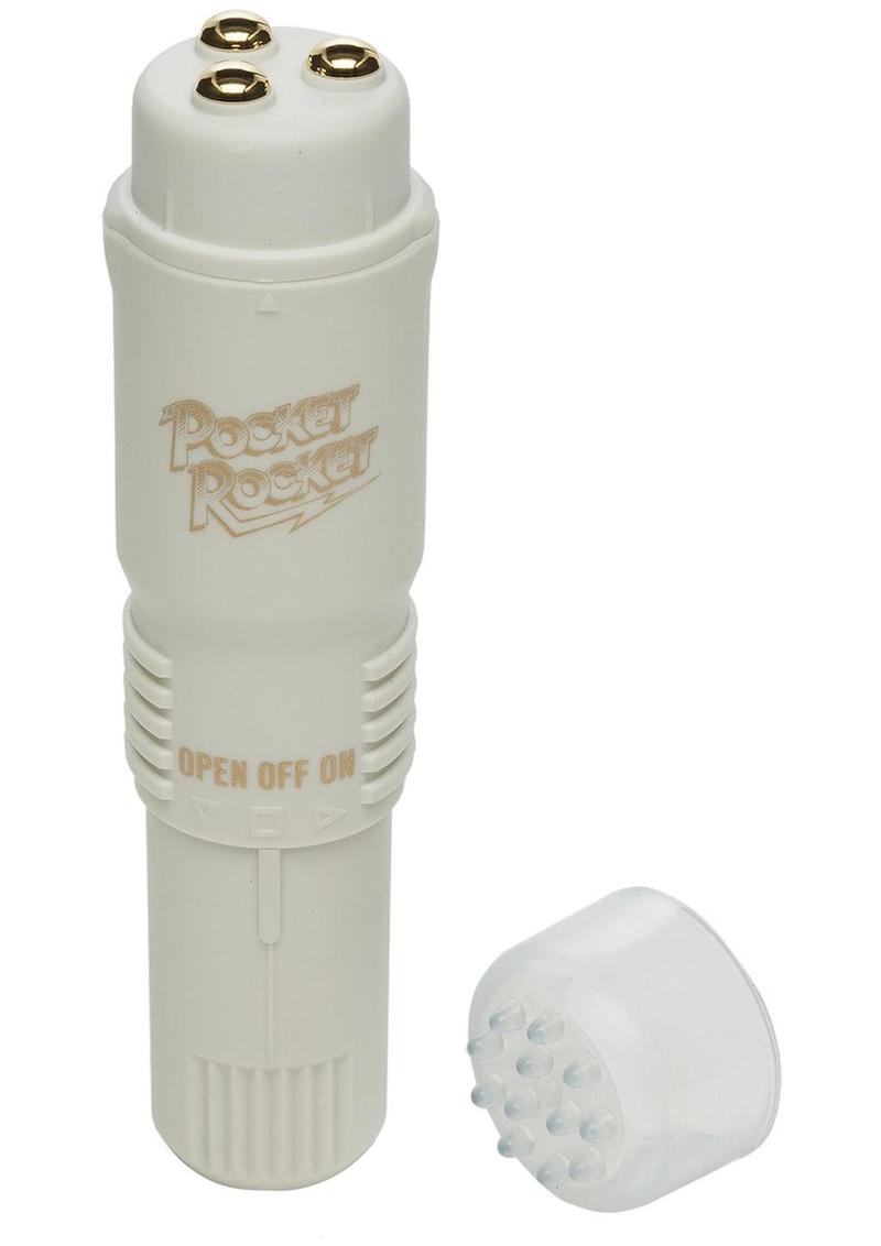 Pocket Rocket Mini Massager - Ivory - 4in