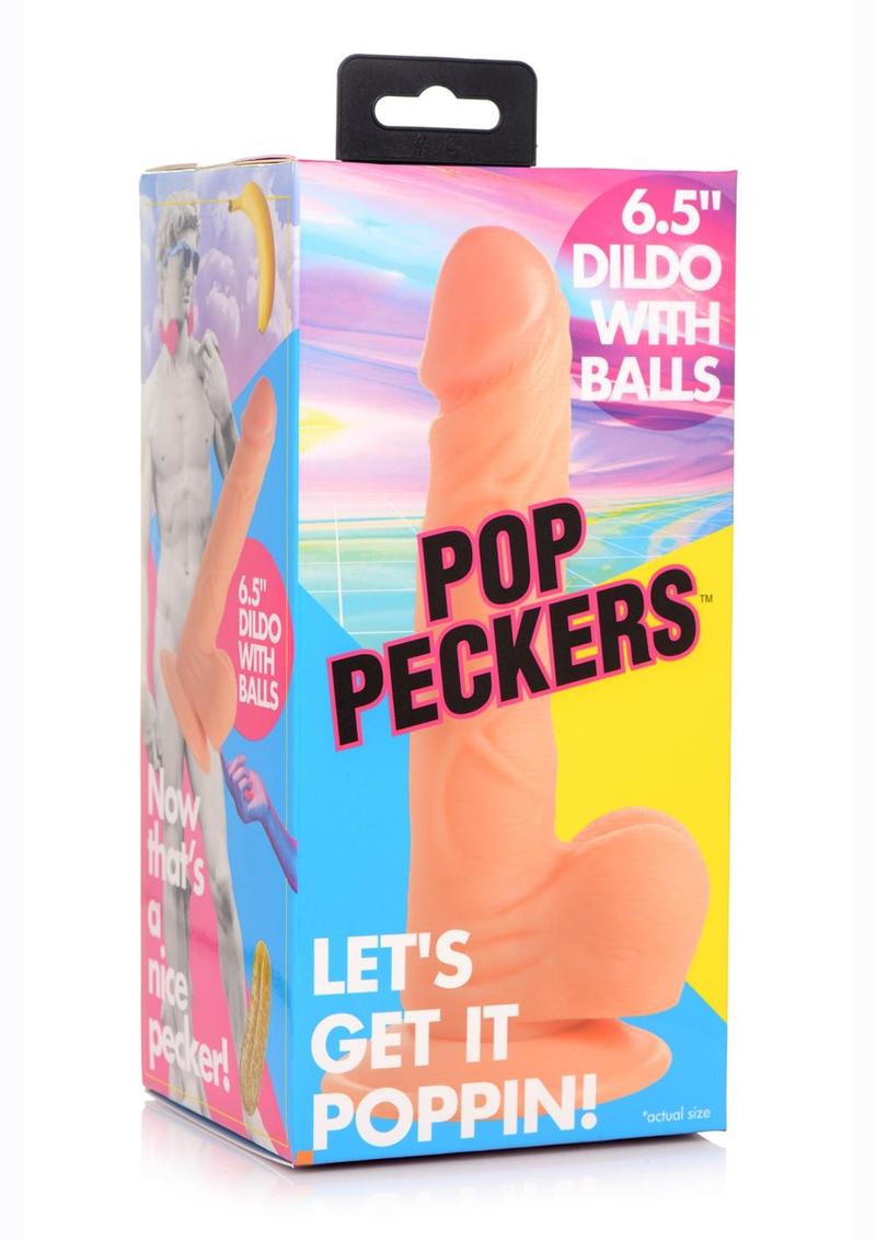 Pop Peckers Dildo with Balls