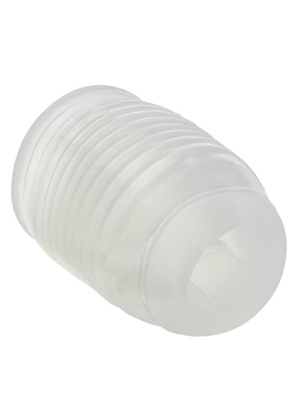 Pop Sock Ribbed Stroker - Clear