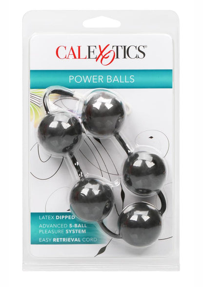 Power Balls Latex Dipped Kegel Balls - Black