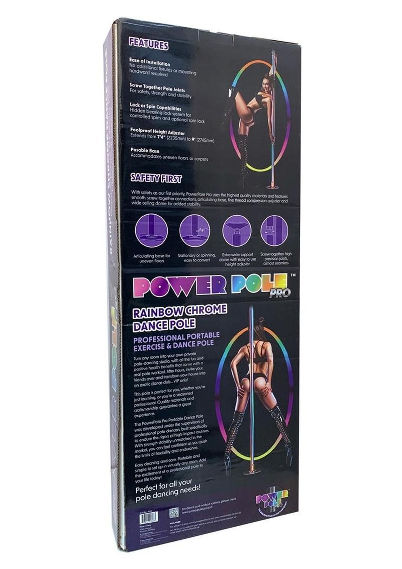Power Pole Pro Professional Portable Exercise And Dance Spinning Pole Extends Up 1