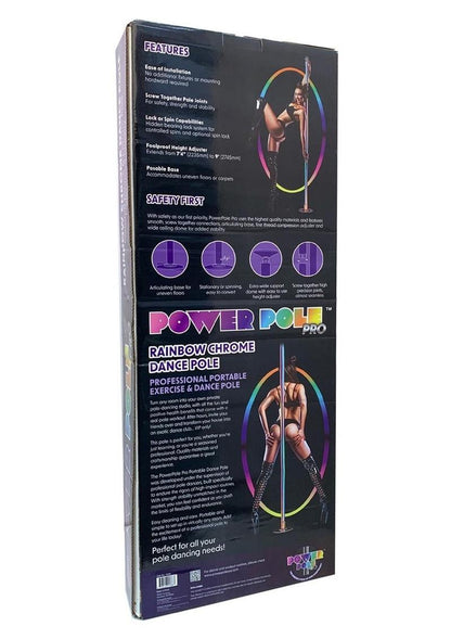 Power Pole Pro Professional Portable Exercise And Dance Spinning Pole Extends Up 1