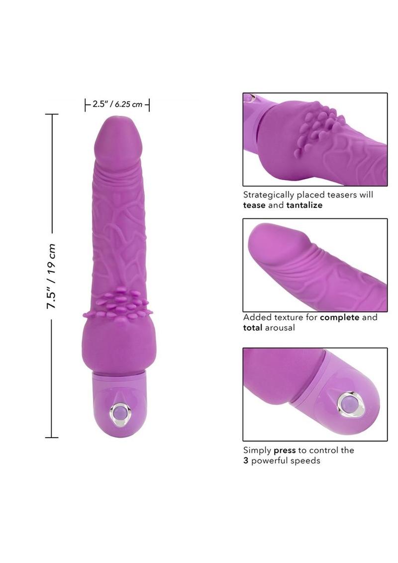 Power Stud Cliterrific Vibrator Waterproof - Purple - 6.75in