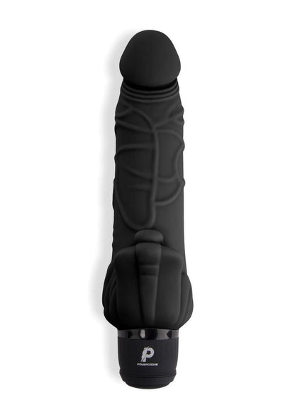 Powercocks Silicone Realistic Vibrator with Clitoral Stimulator