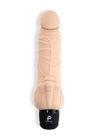 Powercocks Silicone Realistic Vibrator with Clitoral Stimulator