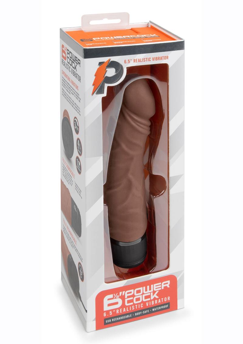 Powercocks Silicone Rechargeable Realistic Vibrator