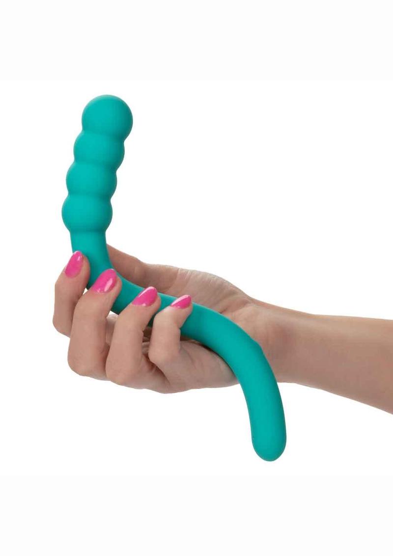 Pretty Little Wands Bubbly Rechargeable Silicone Vibrator - Aqua/Green