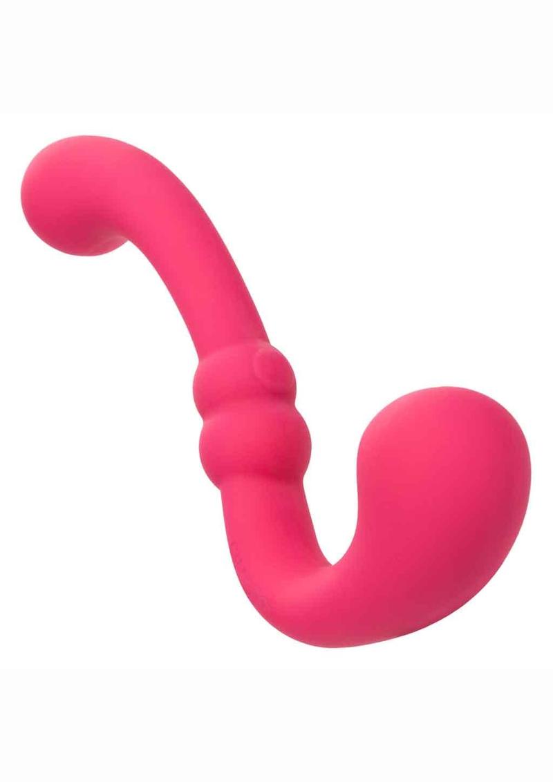 Pretty Little Wands Curvy Rechargeable Silicone Vibrator - Red