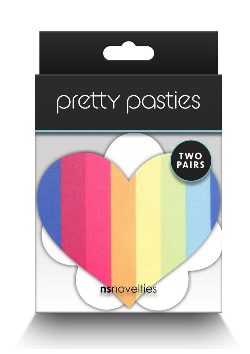 Pretty Pasties Pride Heart and Flower - Multicolor/Rainbow