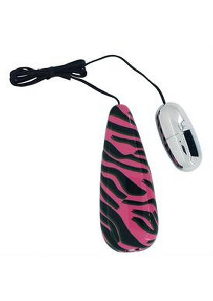 Primal Instinct Bullet with Remote Control - Animal Print/Pink/Zebra Print