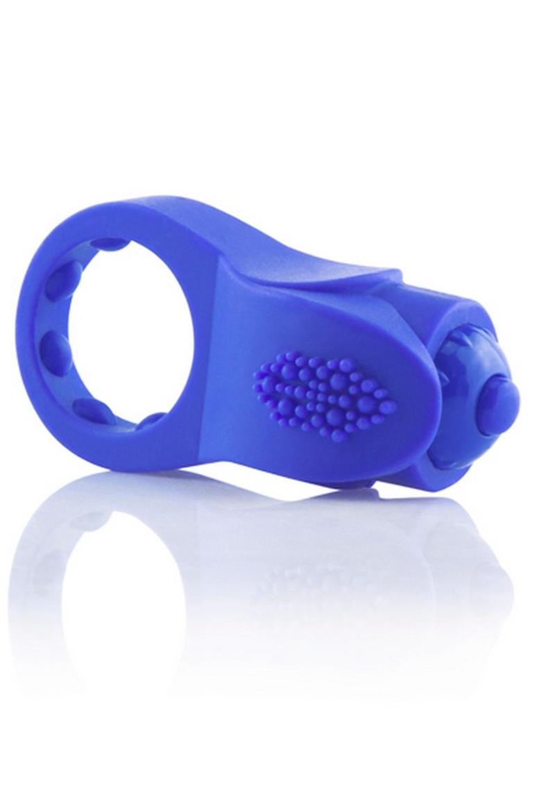 Primo Apex Silicone Vibrating Ring - Blue