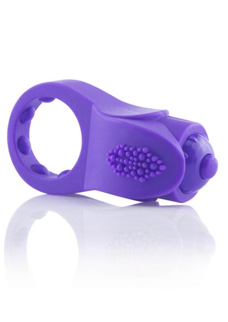 Primo Apex Silicone Vibrating Ring - Purple