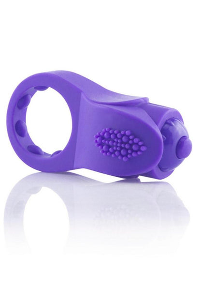 Primo Apex Silicone Vibrating Ring - Purple