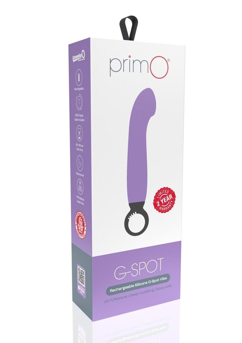 Primo G-Spot Rechargeable Silicone Vibrator - Lavender/Purple