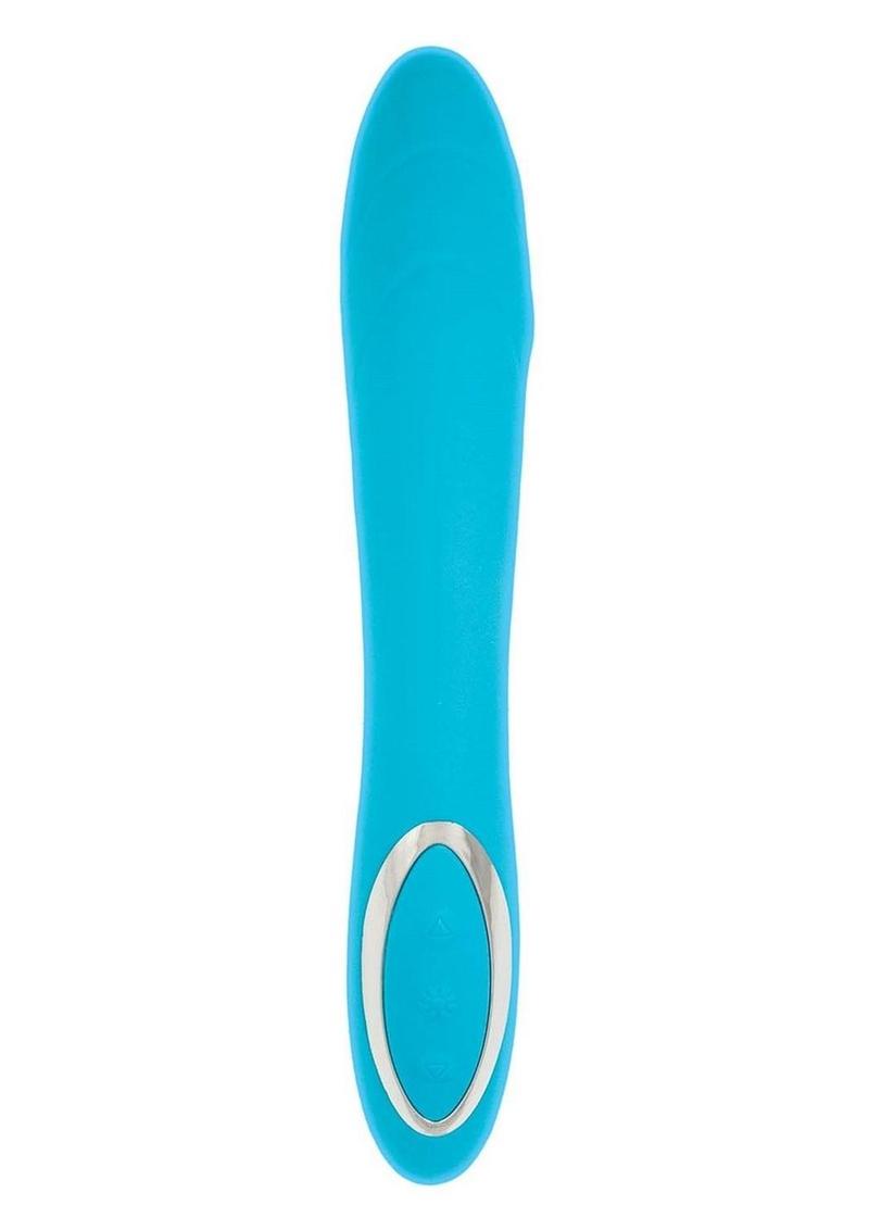 Princess Dynamic Heat Rechargeable Silicone Vibrator with Clitoral Stimulator