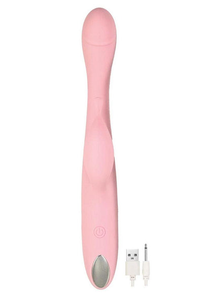 Princess Petite Pleasure Silicone Rechargeable Dual Stimulating Vibrator - Pink