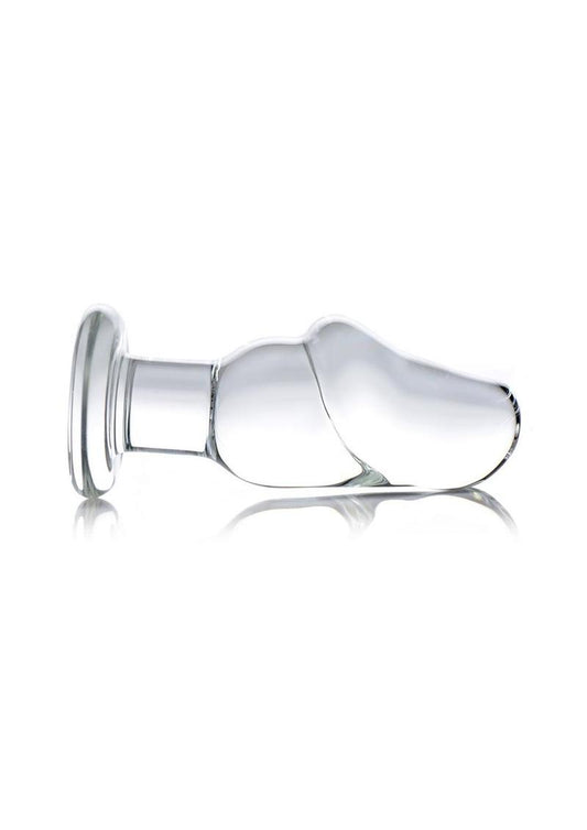 Prisms Asvini Glass Penis Anal Plug - Clear