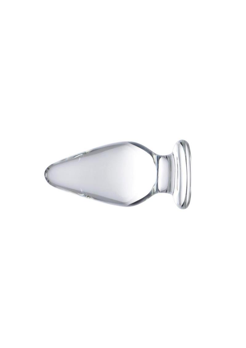 Prisms Ember Weighted Tapered Glass Anal Plug - Clear