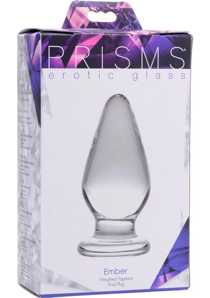 Prisms Ember Weighted Tapered Glass Anal Plug